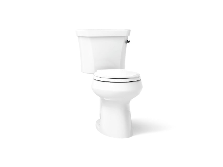 KOHLER K-5481-RA Highline Two-piece round-front toilet, 1.28 gpf - White