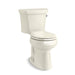 KOHLER K-5481-UR Highline Two-piece round-front toilet, 1.28 gpf, biscuit