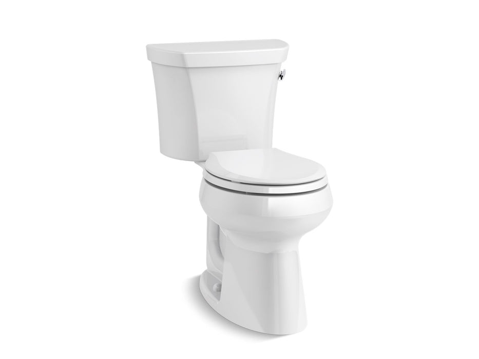 KOHLER K-5481-UR Highline Two-piece round-front toilet, 1.28 gpf
