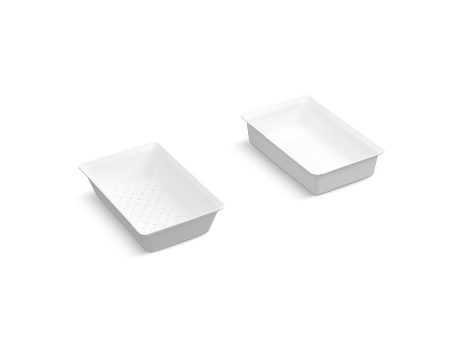 KOHLER K-5544-0 K-5544 Prolific Colander and Wash Bin, white