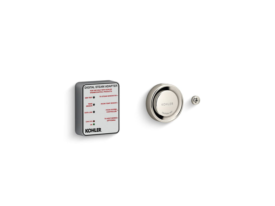 KOHLER K-5548-K1 Invigoration Series DTV+ Digital steam adapter kit, vibrant polished nickel