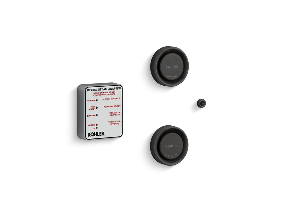KOHLER K-5549-K1 Invigoration Series DTV+ Tandem digital steam adapter kit, matte black