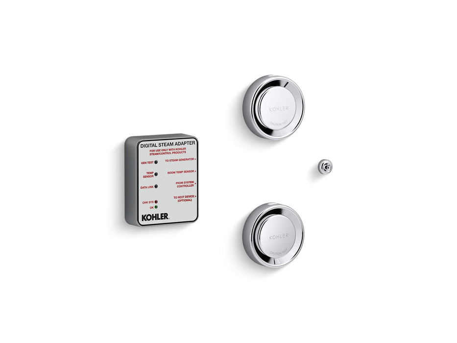 KOHLER K-5549-K1 Invigoration Series DTV+ Tandem digital steam adapter kit, polished chrome