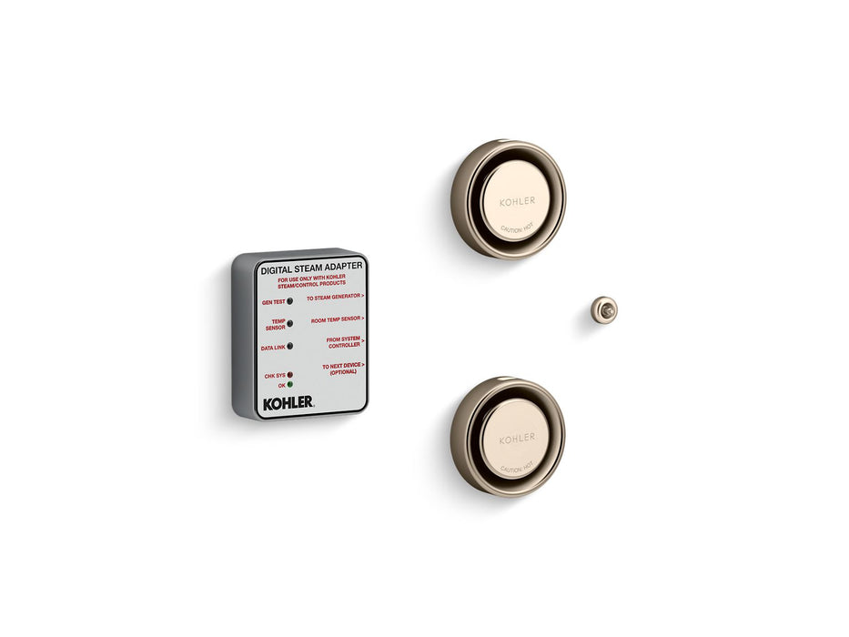 KOHLER K-5549-K1 Invigoration Series DTV+ Tandem digital steam adapter kit, vibrant brushed bronze