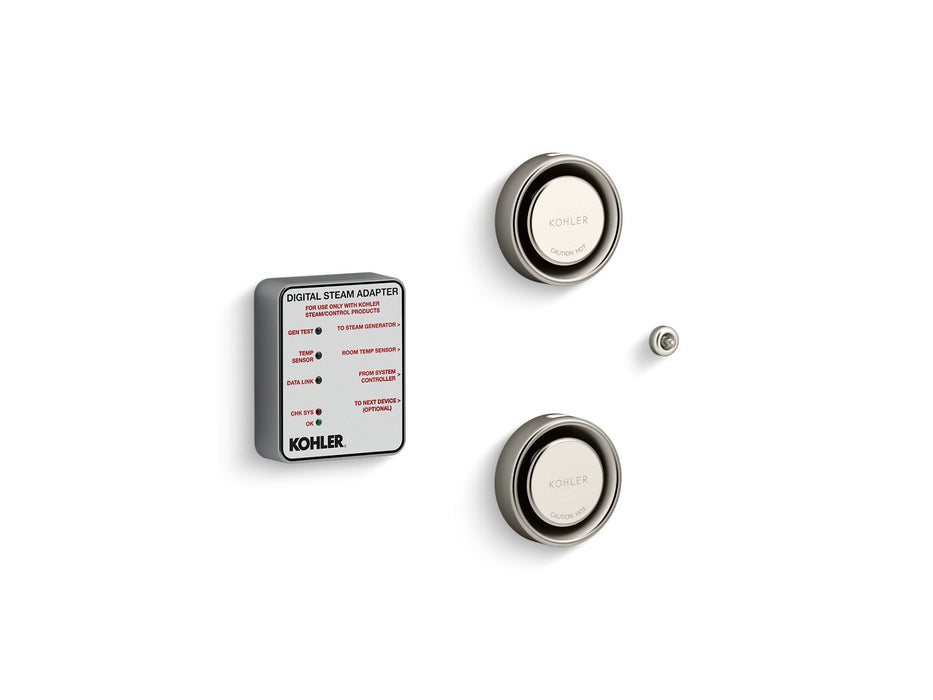 KOHLER K-5549-K1 Invigoration Series DTV+ Tandem digital steam adapter kit, vibrant brushed nickel