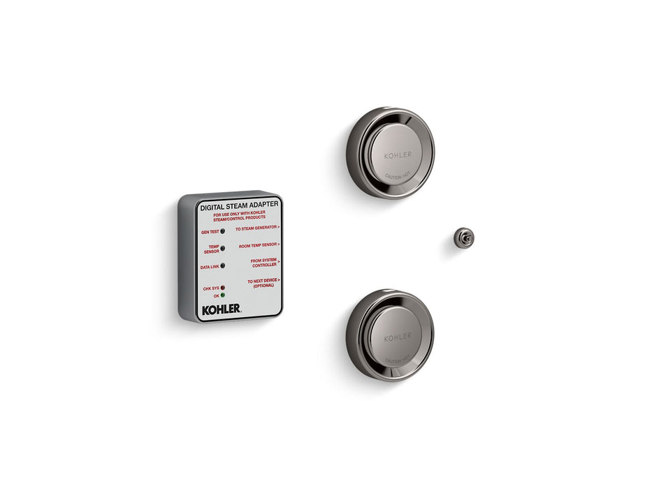 KOHLER K-5549-K1 Invigoration Series DTV+ Tandem digital steam adapter kit, vibrant titanium