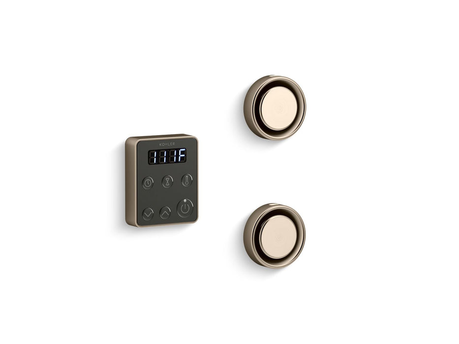 KOHLER K-5558 Invigoration Series Tandem steam generator control kit, vibrant brushed bronze