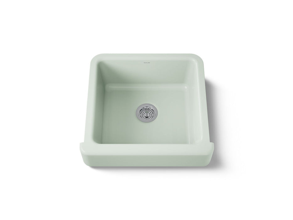 KOHLER K-5664 Whitehaven 23-1/2" undermount single-bowl farmhouse kitchen sink, aspen green