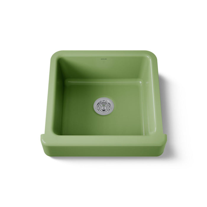 KOHLER K-5664 Whitehaven 23-1/2" undermount single-bowl farmhouse kitchen sink, fresh green - view 5