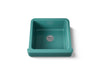 KOHLER K-5664 Whitehaven 23-1/2" undermount single-bowl farmhouse kitchen sink, teal