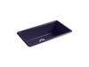 KOHLER K-5707 Iron/Tones 33" top-/undermount single-bowl kitchen sink, indigo blue