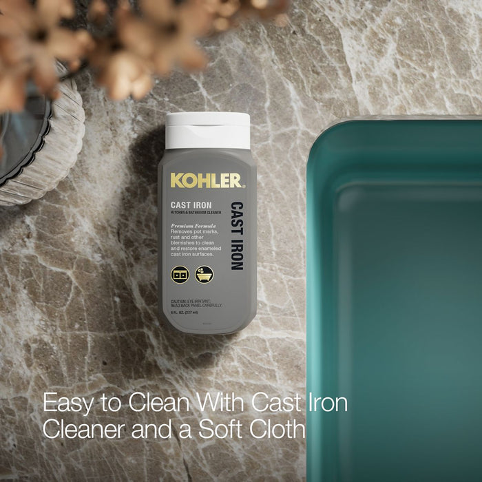 KOHLER K-5707 Iron/Tones 33" top-/undermount single-bowl kitchen sink, teal - view 4