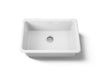 KOHLER K-5708 Iron/Tones 27" top-/undermount single-bowl kitchen sink, white