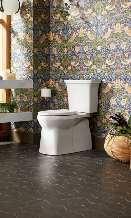 KOHLER K-5709 Corbelle ContinuousClean XT two-piece elongated toilet with skirted trapway, 1.28 gpf