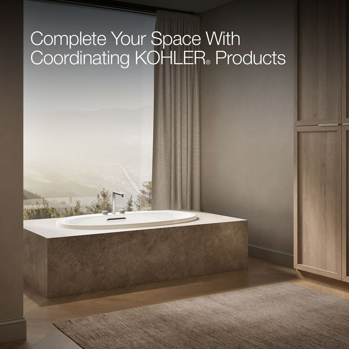 KOHLER K-5713 Underscore 59-3/4" x 35-3/4" drop-in bath, biscuit - view 4
