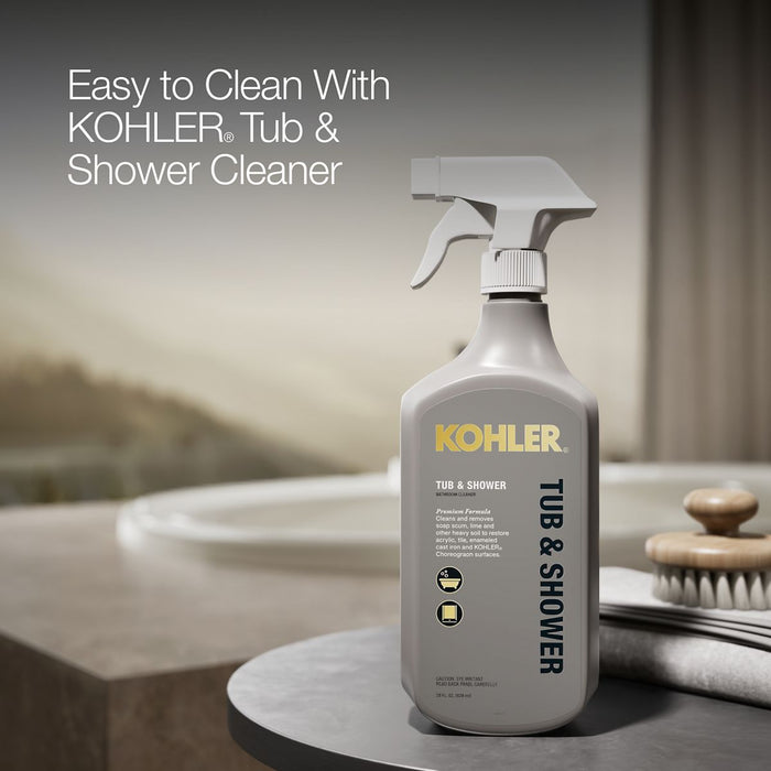 KOHLER K-5713 Underscore 59-3/4" x 35-3/4" drop-in bath, biscuit - view 5