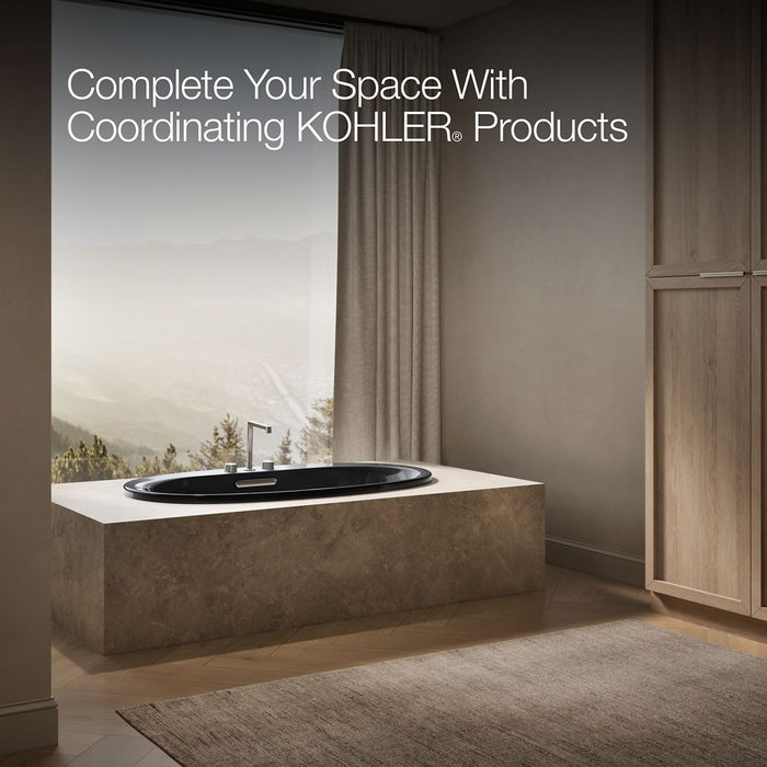 KOHLER K-5713 Underscore 59-3/4" x 35-3/4" drop-in bath, black black - view 3