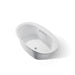 KOHLER K-5713-W1 Underscore 59-3/4" x 35-3/4" drop-in bath with Bask heated surface, ice grey