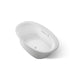 KOHLER K-5714-GHW Underscore 59-3/4" x 35-3/4" drop-in Heated BubbleMassage air bath with Bask heated surface, ice grey