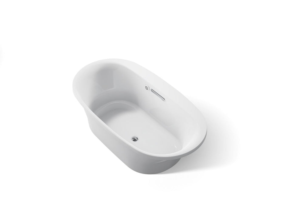 KOHLER K-5715-W1 Underscore 65-1/2" x 35-3/4" drop-in bath with Bask heated surface, ice grey