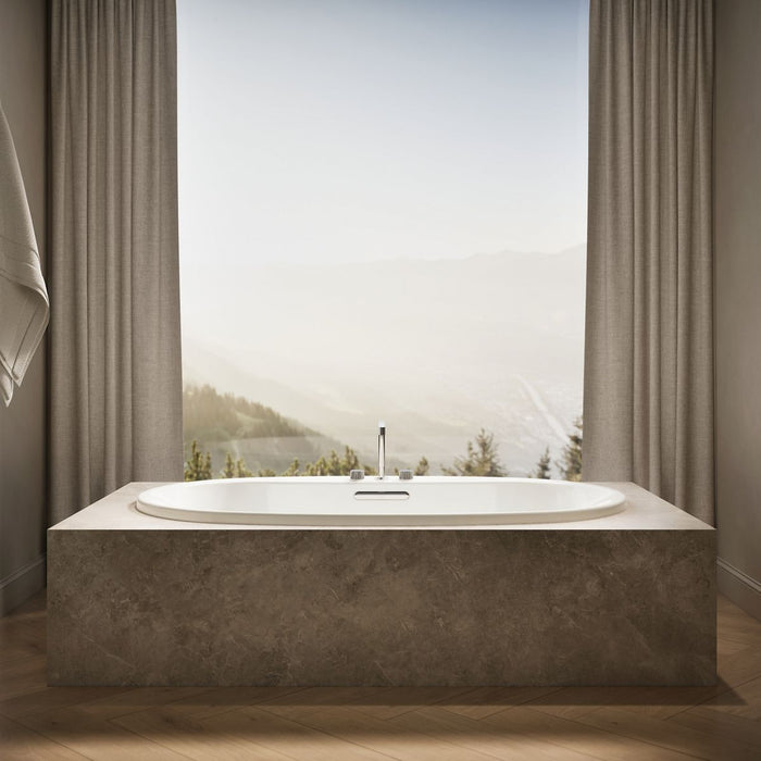 KOHLER K-5717 Underscore 71-1/2" x 41-1/2" drop-in bath, biscuit - view 4