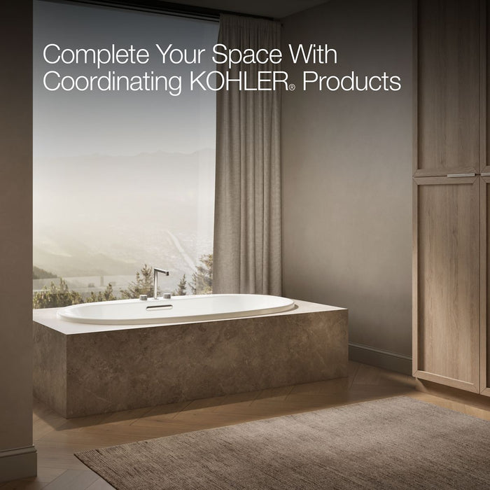 KOHLER K-5717 Underscore 71-1/2" x 41-1/2" drop-in bath, biscuit - view 5