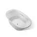 KOHLER K-5717-W1 Underscore 71-1/2" x 41-1/2" drop-in bath with Bask heated surface, ice grey