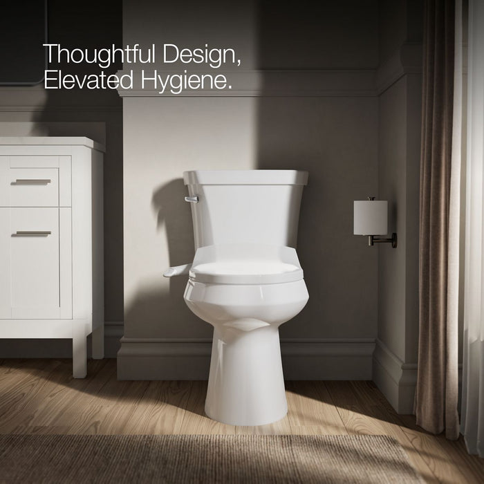 KOHLER K-5724 PureWash M250 Puretide Elongated manual bidet toilet seat, white - view 4