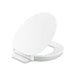 KOHLER K-57778-GCF Cymbal ReadyLatch Quiet-Close round-front toilet seat, white