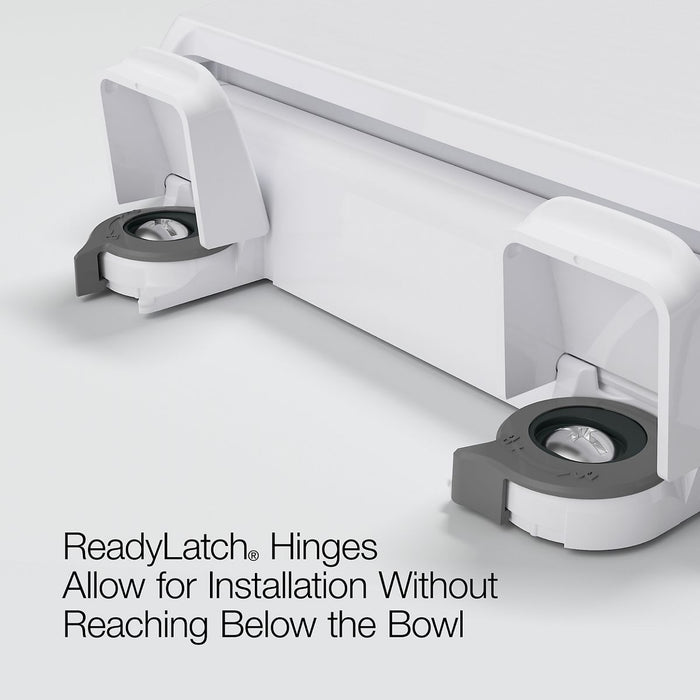 KOHLER K-57778-GCF Cymbal ReadyLatch Quiet-Close round-front toilet seat, white - view 3