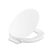 KOHLER K-57778-WCF Cymbal ReadyLatch Quiet-Close round-front toilet seat, white