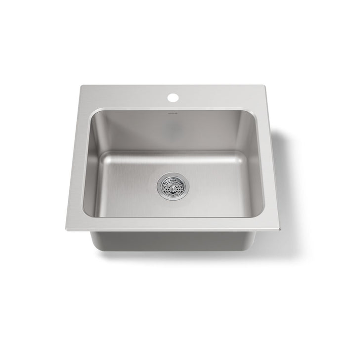 KOHLER K-5798-1 Ballad 25" top-mount single-bowl utility sink