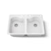 KOHLER K-5818-4 Hartland 33" top-mount double-bowl kitchen sink, white