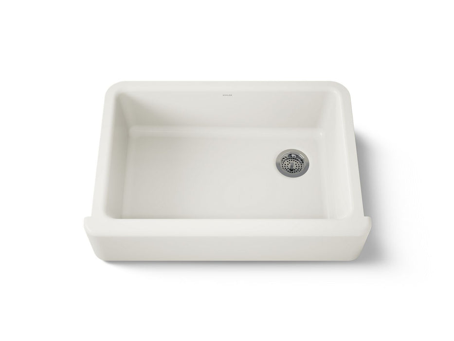 KOHLER K-5827 Whitehaven 32-3/4" undermount single-bowl farmhouse kitchen sink, biscuit