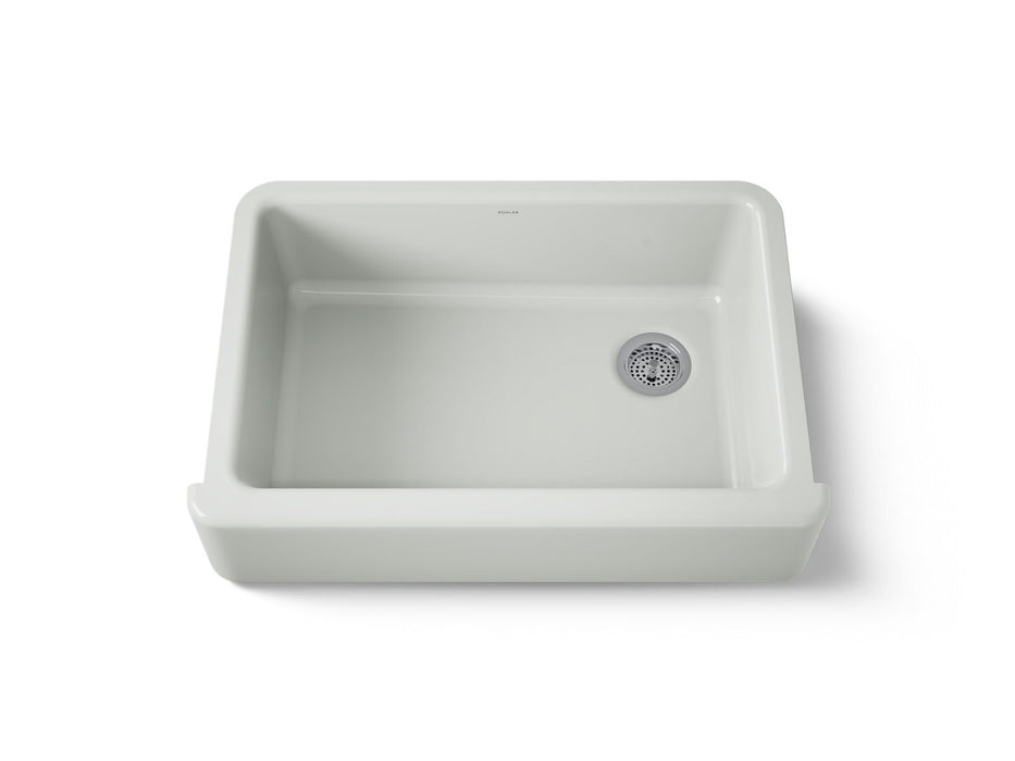 KOHLER K-5827 Whitehaven 32-3/4" undermount single-bowl farmhouse kitchen sink, sea salt