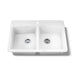 KOHLER K-5846-1 Brookfield 33" top-mount double-bowl kitchen sink, white - view 4