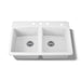KOHLER K-5846-4 Brookfield 33" top-mount double-bowl kitchen sink, white - view 4