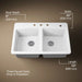 KOHLER K-5846-4 Brookfield 33" top-mount double-bowl kitchen sink, white - view 5