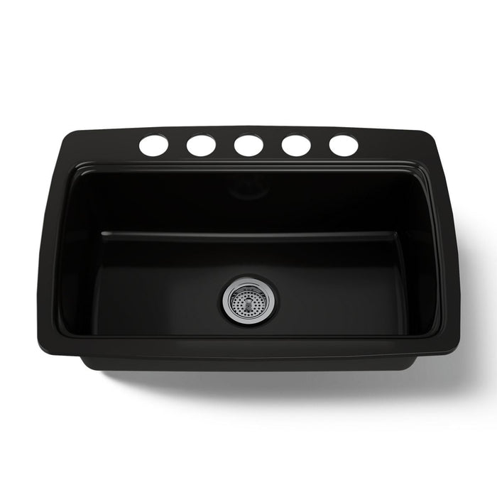KOHLER K-5864-5U Cape Dory 33" undermount single-bowl kitchen sink
