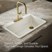 KOHLER K-5871-3A1 Riverby 33" top-mount single-bowl kitchen sink, biscuit - view 4