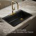 KOHLER K-5871-3A1 Riverby 33" top-mount single-bowl kitchen sink, black black - view 4