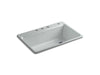KOHLER K-5871-4A2 Riverby 33" top-mount single-bowl workstation kitchen sink, ice grey