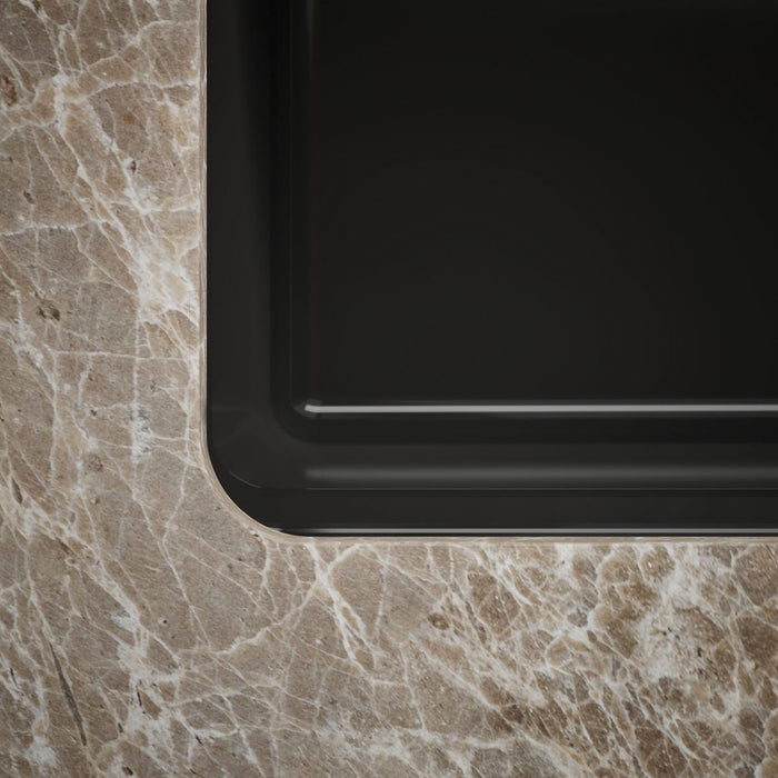 KOHLER K-5871-5UA1 Riverby 33" undermount single-bowl kitchen sink, black black - view 3