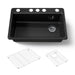 KOHLER K-5871-5UA1 Riverby 33" undermount single-bowl kitchen sink, black black - view 5
