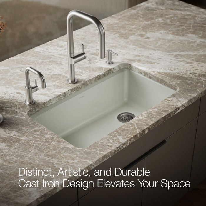 KOHLER K-5871-5UA1 Riverby 33" undermount single-bowl kitchen sink