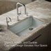 KOHLER K-5871-5UA1 Riverby 33" undermount single-bowl kitchen sink, ice grey - view 4