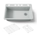 KOHLER K-5871-5UA1 Riverby 33" undermount single-bowl kitchen sink, ice grey - view 5