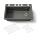 KOHLER K-5871-5UA1 Riverby 33" undermount single-bowl kitchen sink, thunder grey - view 5