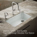 KOHLER K-5871-5UPC Riverby 33" undermount single-bowl workstation kitchen sink, ice grey - view 4