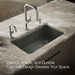 KOHLER K-5871-5UPC Riverby 33" undermount single-bowl workstation kitchen sink, thunder grey - view 4
